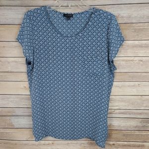 The Limited Blue White Blouse